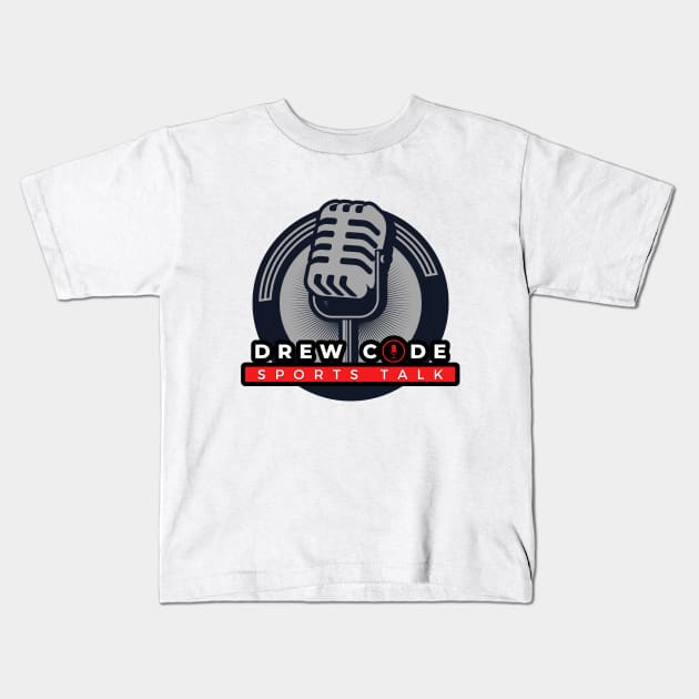 Drew Code logo remix 2.0 Kids T-Shirt by Drew Code Sports Talk